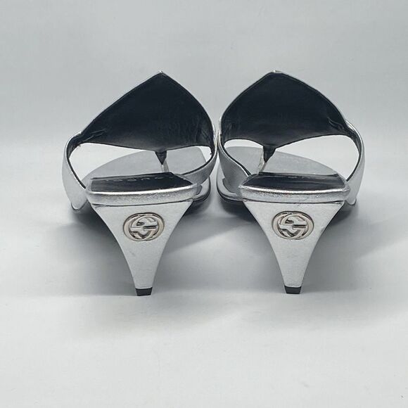 Gucci Horsebit Metallic Leather Thong Sandals size 38 - Picture 9 of 16